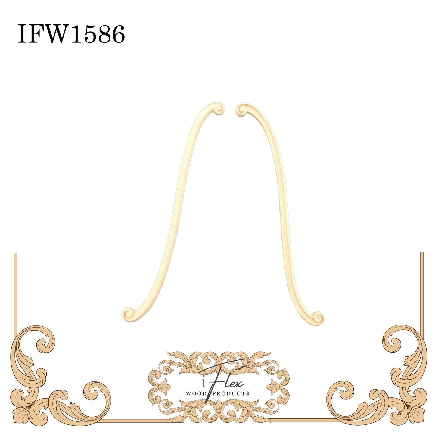 Decorative Drop Pair IFW 1586