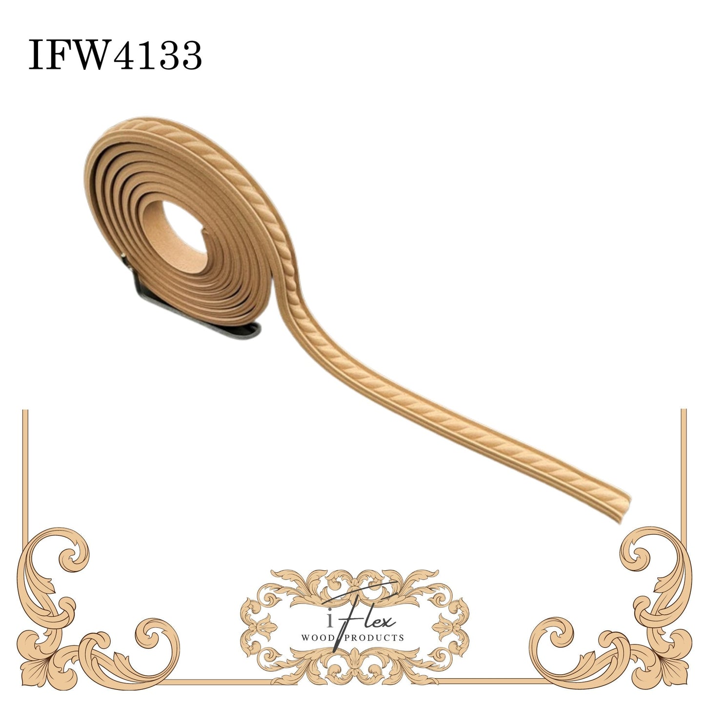 Inset Half Round Rope Trim - IFW 4133