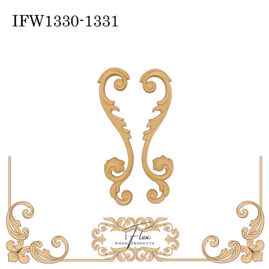 Large Scroll Applique IFW 1330-1331